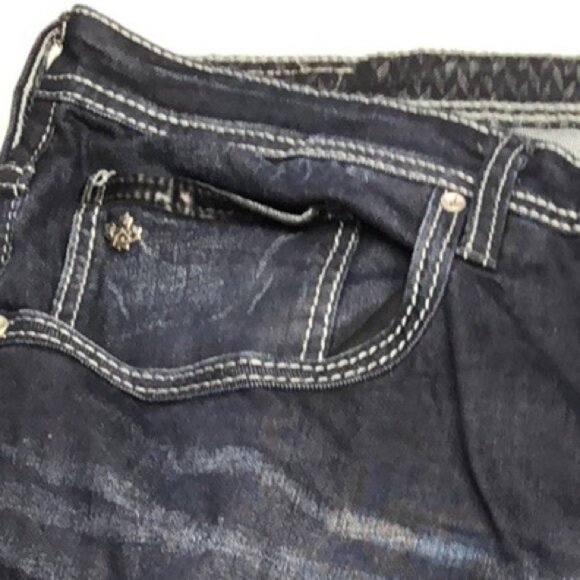 MENS DAVID BITTON SIX-X SLIM STRAIGHT JEANS 52x32 ⭐️ - Picture 6 of 10